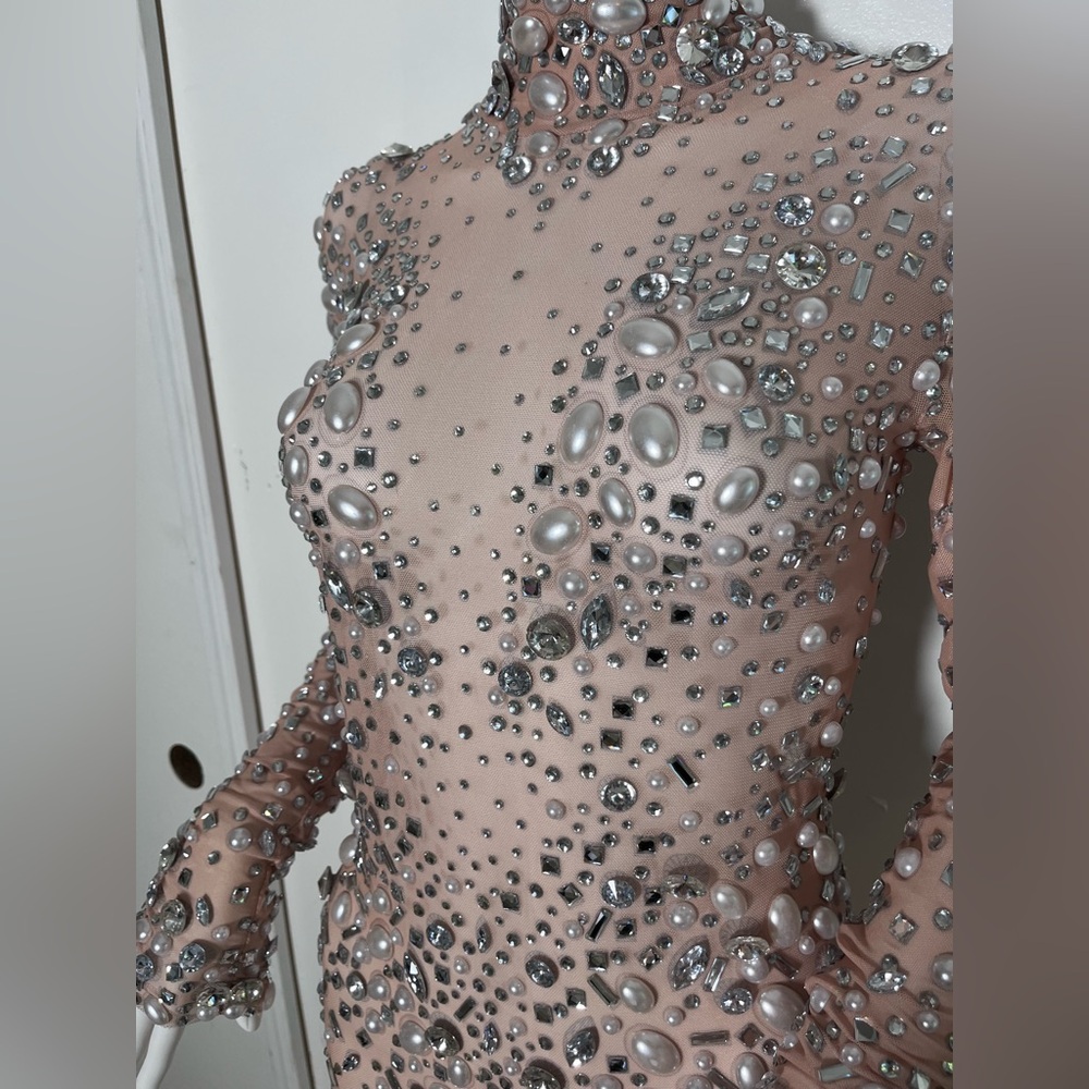 Rhinestone Body Suit - Picture 2 of 4